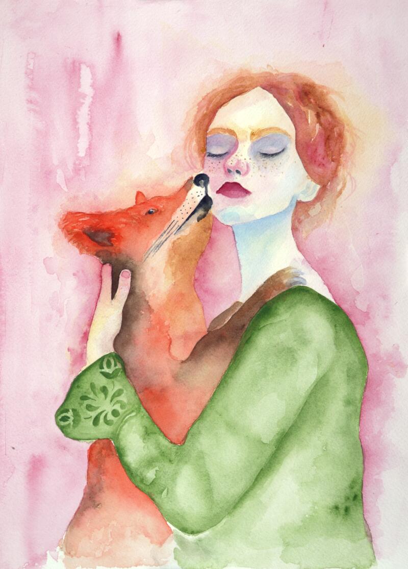 Girl with Fox